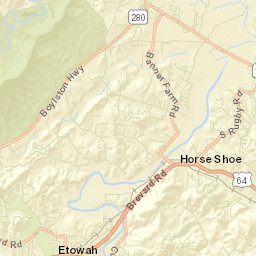Mills River Street Map