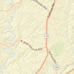 Cleveland County Street Map