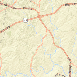Cabarrus County Street Map