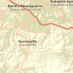 Vrýses Street Map