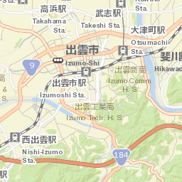Izumo Street Map