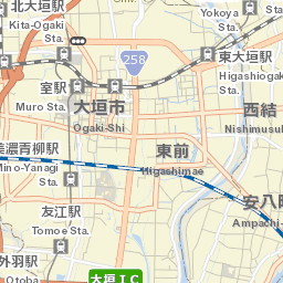 Ōgaki-shi Street Map
