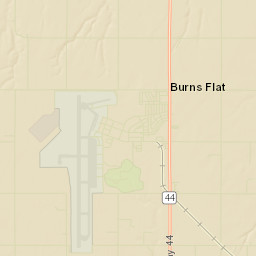 Burns Flat Street Map
