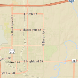 1572 N Broadway Ave Shawnee Oklahoma Street Map