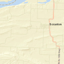 Scranton Arkansas Street Map