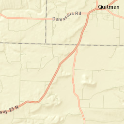 Quitman Arkansas Street Map
