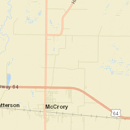 McCrory Arkansas Street Map