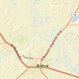 Shandy Tennessee Street Map
