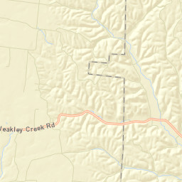 Weakley Tennessee Street Map