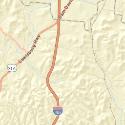 Trigg Tennessee Street Map