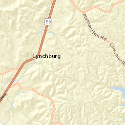 Lynchburg Tennessee Street Map