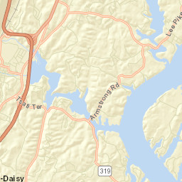 Ware Branch Tennessee Street Map