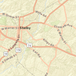 Shelby Street Map