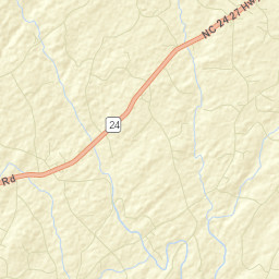 Stanly County Street Map