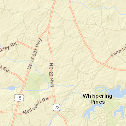Whispering Pines Street Map