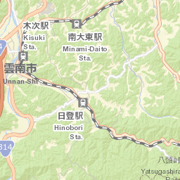 Unnan Shi Street Map