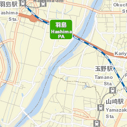 Hashima-shi Street Map