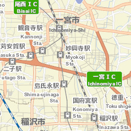 Inazawa-shi Street Map