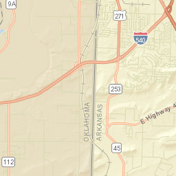 12721-12825 Marble Drive, Fort Smith Street Map