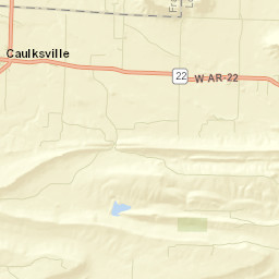 Caulksville Arkansas Street Map