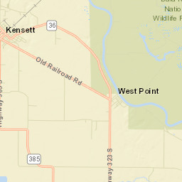 Kensett Arkansas Street Map