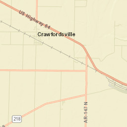 Vincent Arkansas Street Map