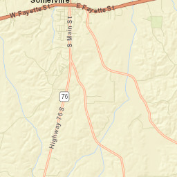 Somerville Tennessee Street Map
