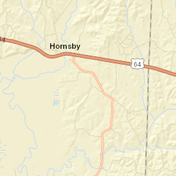 Hornsby Tennessee Street Map