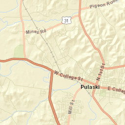 Terry Estates Tennessee Street Map