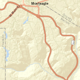 Monteagle Tennessee Street Map