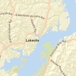 Ridge Bay Tennessee Street Map