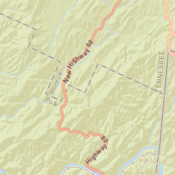 Ironsburg Tennessee Street Map