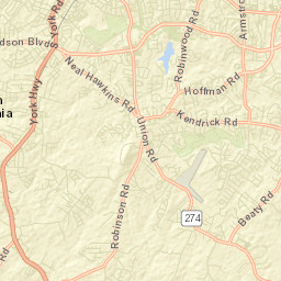 South Gastonia Street Map