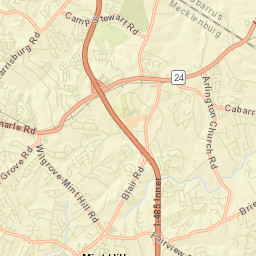 Mint Hill Street Map