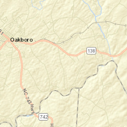 Oakboro Street Map