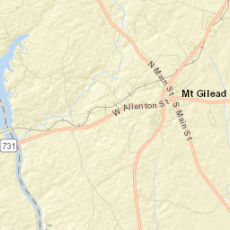 Mount Gilead Street Map