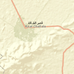 Ksar Chellala Street Map