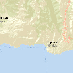 Chóra Sfakíon Street Map