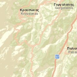 Krousón Street Map