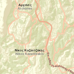 Ano Arhanes Street Map