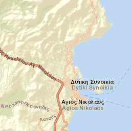 Ágios Nikólaos Street Map