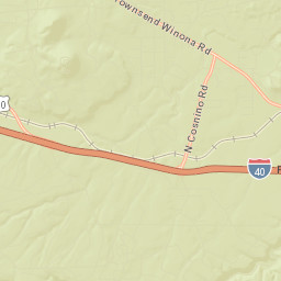 Cosnino Arizona Street Map