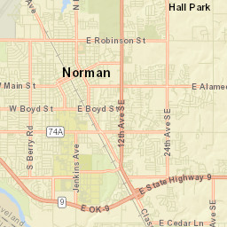Norman, Oklahoma Street Map