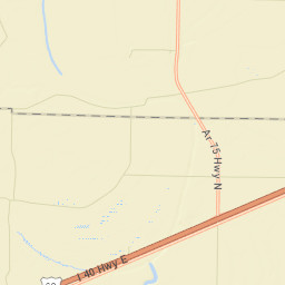 Gladden Arkansas Street Map