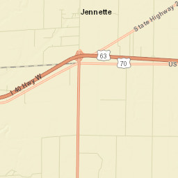 Shearerville Arkansas Street Map