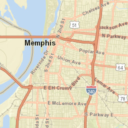 92-184 Riverside Drive Memphis TN 38103 Street Map