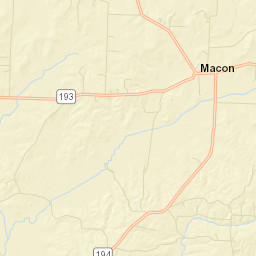 Macon Tennessee Street Map