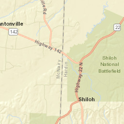 West Shiloh Tennessee Street Map