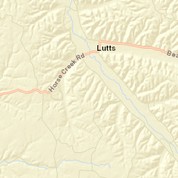 Lutts Tennessee Street Map