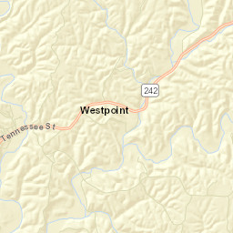 Westpoint Tennessee Street Map